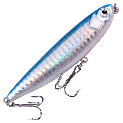 Lotto 6 pz esche da pesca traino esca dura popper esca a manovella basso luccio 9 cm/11,6 g - Foto 9 di 15