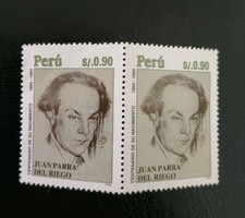 Pérou - 1995  Birth of Juan Parra del Reigo - personne - double - neuf**