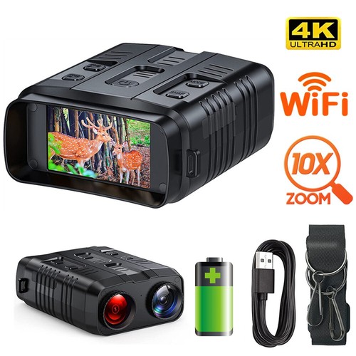 4K 1080P Night Vision Goggles Binoculars Infrared Thermal Binoculars LCD Screen - Picture 3 of 20
