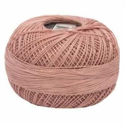 Lizbeth Egyptian Cotton Crochet Thread Size 10 Color 626 Light Shell Pink
