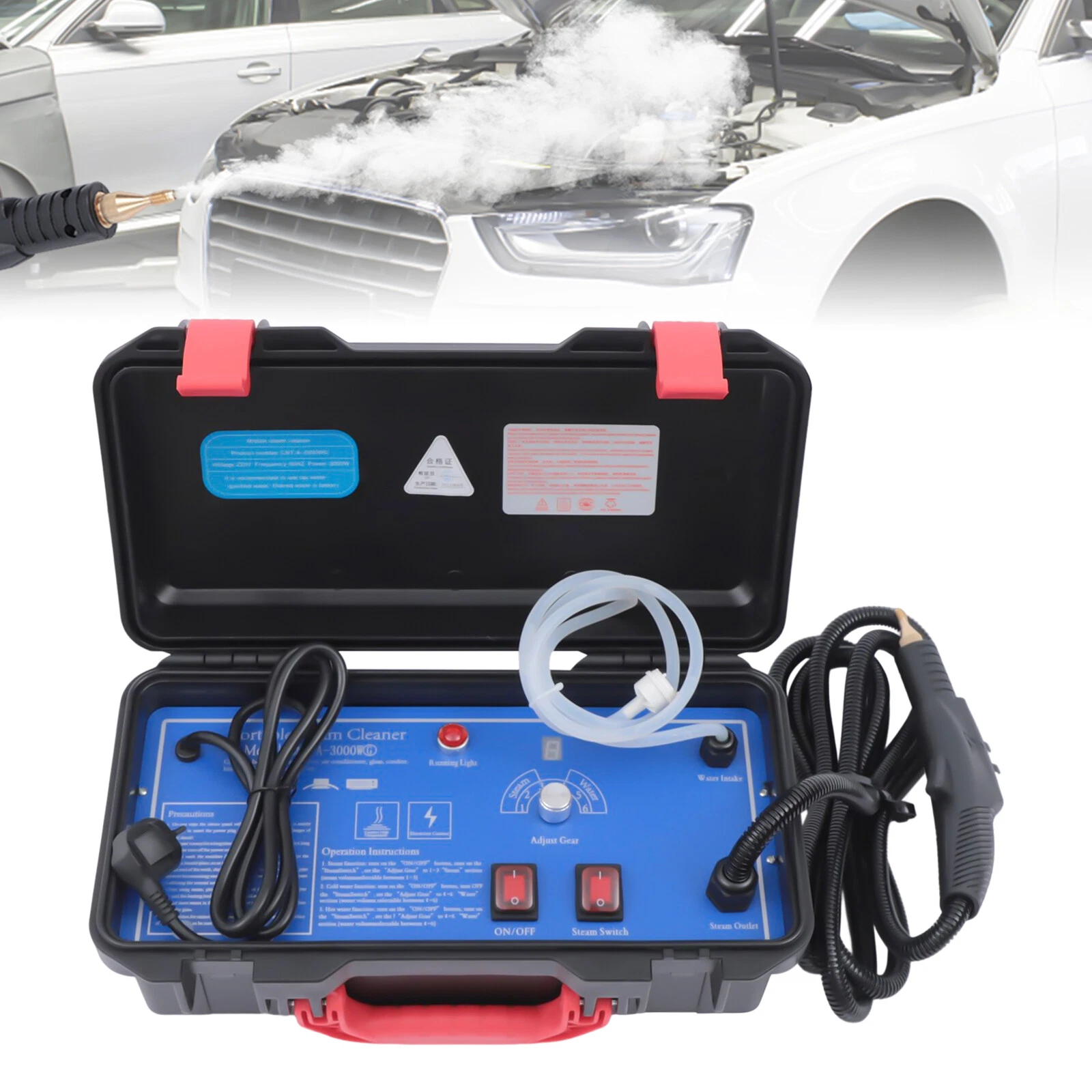 Vehicle Car Detailing Steam Cleaner High Pressure Dirt Removal Cleaning Machine