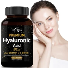 Premium Hyaluronic Acid 250mg Skin Moisture With Vitamin C And Biotin