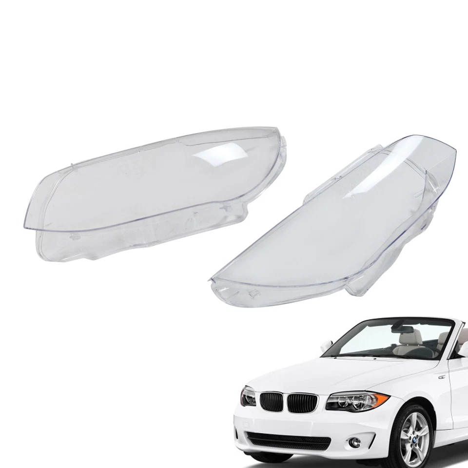 For BMW 328i 325i 335i E92 E93 2010-2013 LCI Headlight Lens Covers Left+Right US Foto 2 de 4