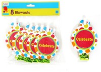 Polka Dot Designed Metallic Blowouts (8 Count) Case Pack 36-1902175 on sale Polka Dot Designed Metallic Blowouts (8 Count) Case Pack 36-1902175 on sale
