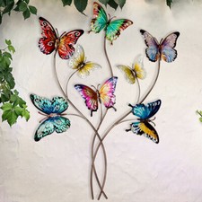 Haus Wand Objekt Behang SCHMETTERLING Eisen Bild Garten Außen Dekoration bunt