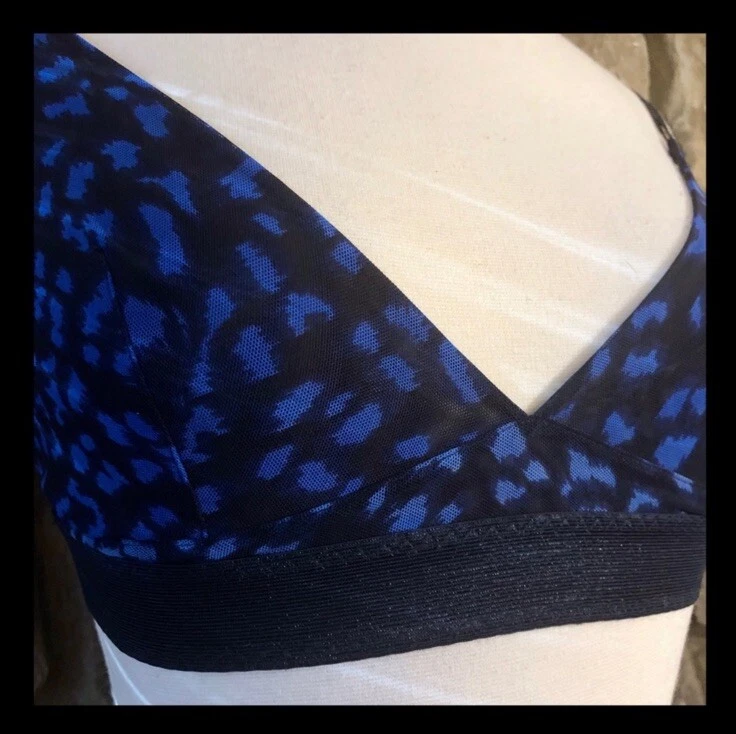 Sutiã de Equitação Stella McCartney Marguerite 34C, Copo Macio Estampa de Animal Bralette - Imagem 4 de 4