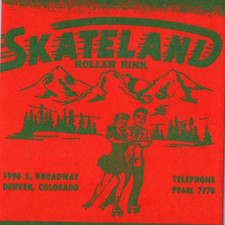 1950s Skateland Roller Skating Rink Sticker 1990 Broadway Denver Colorado #2