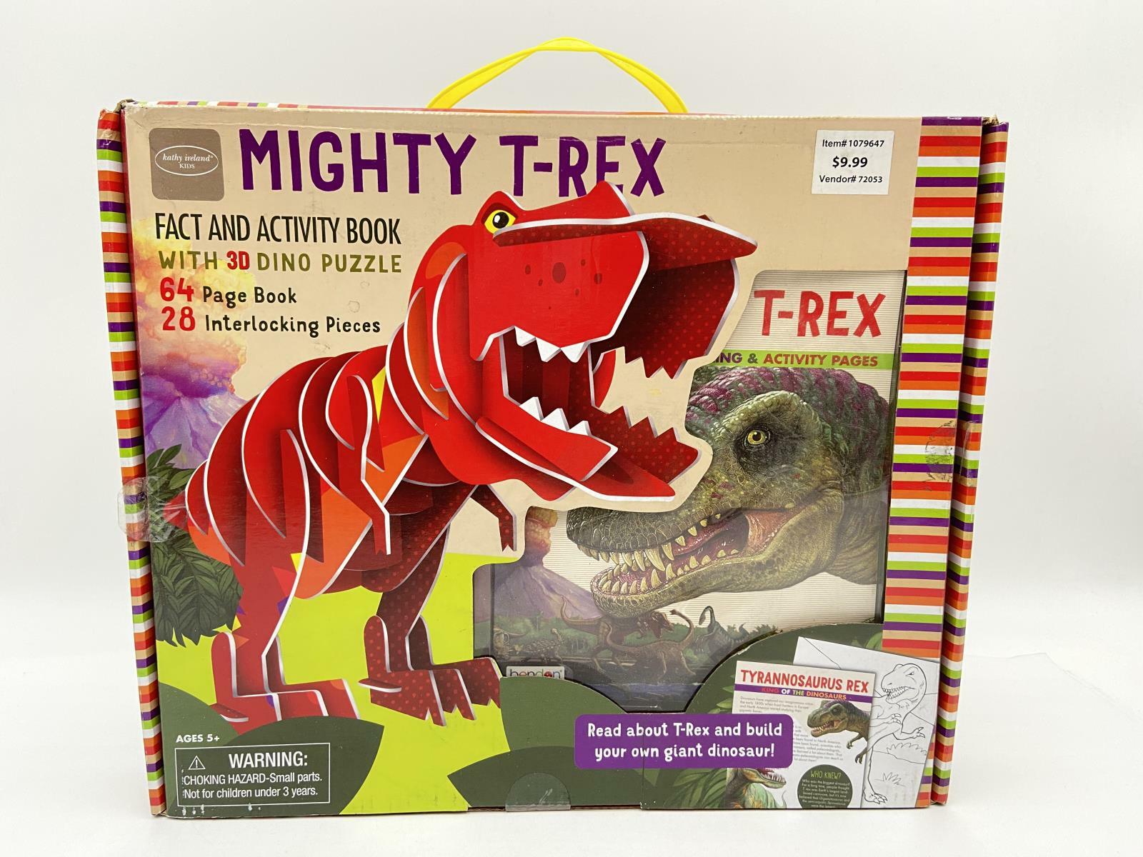 Mighty T-rex Fact and Activity Book With 3d Dino Puzzle for sale online |  eBay