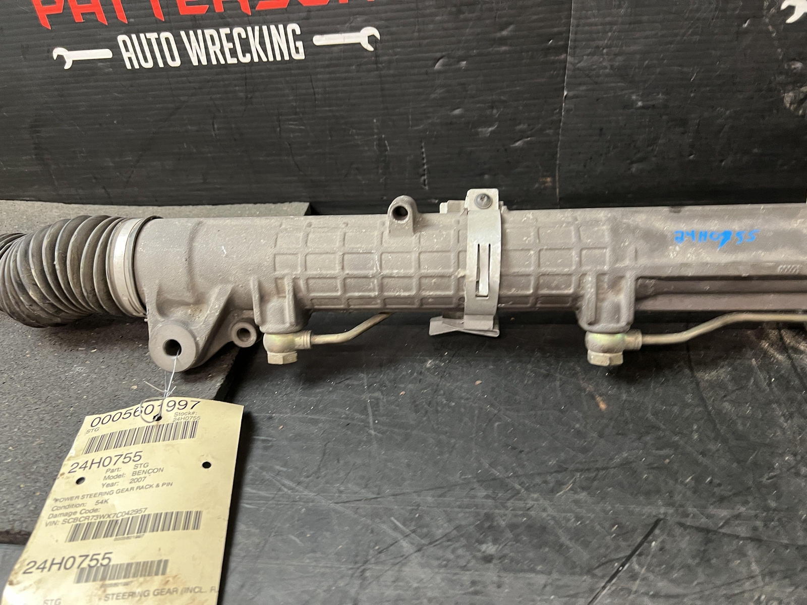 2007 BENTLEY CONTINENTAL GT POWER STEERING GEAR RACK & PINION