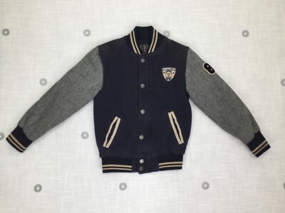 VTG Guess Jeans Los Angeles 81 Varsity Bomber Jacket Embroidery Boys Size 7 (L)
