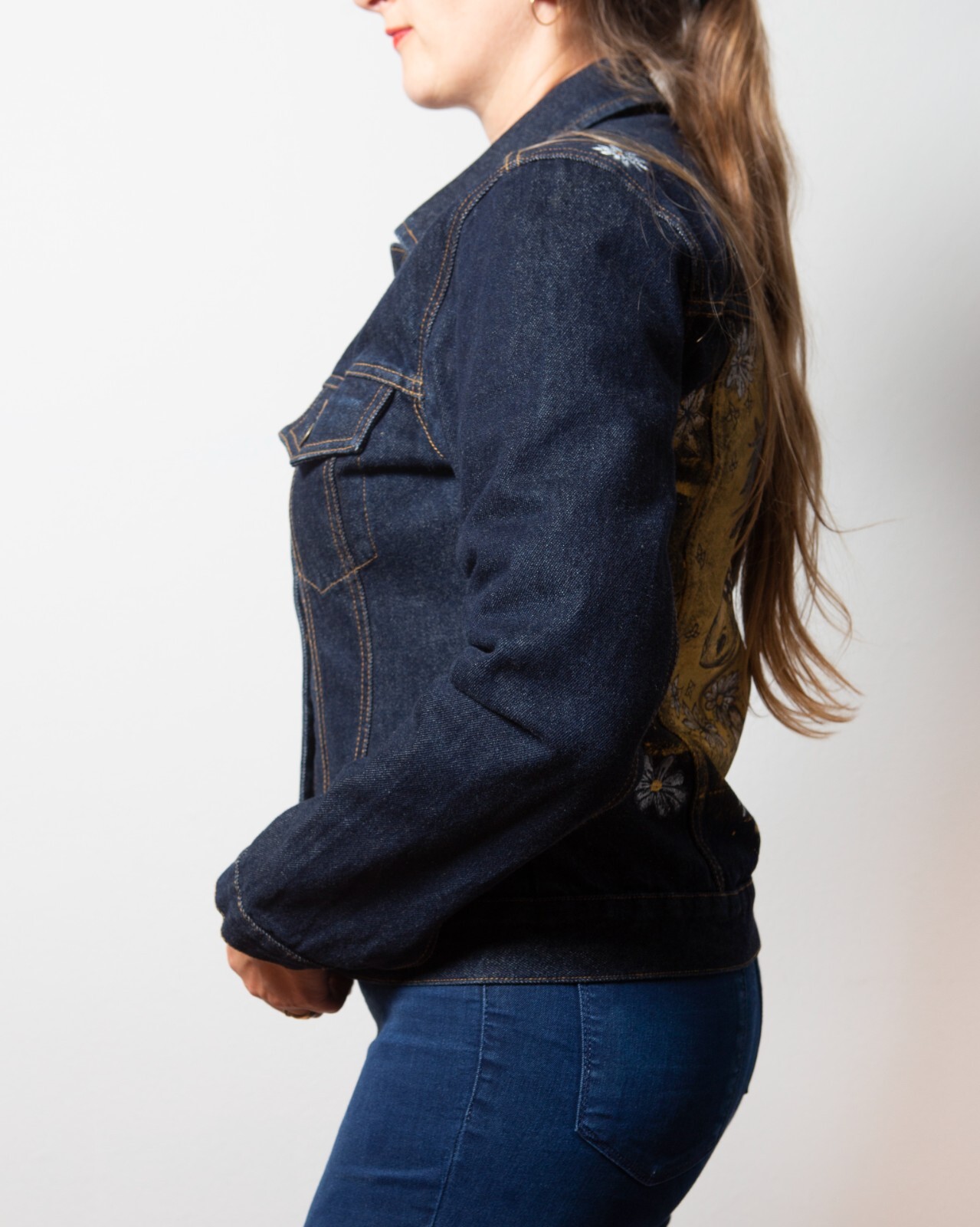 Splattered Horse Print Jeans