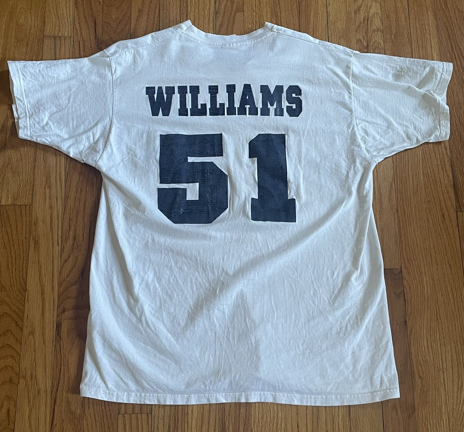 Vintage Bernie Williams White #51 Player T-Shirt New York Yankees Adult XL