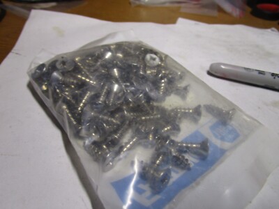 #12-11 x 3/4'' Phillips Flat Head 18-8 Type A Point S/S Sheet Metal Screw QTY 100