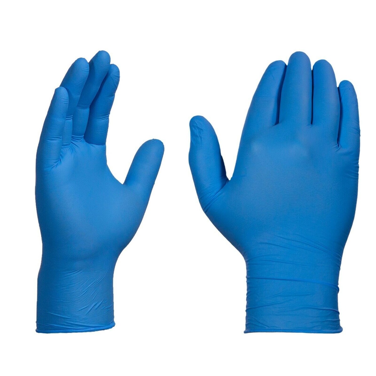 X3 Blue Nitrile Disposable Gloves - 3 Mil Industrial Grade, Latex & Powder-Free, Food-Safe, Textured Grip (100/Box)