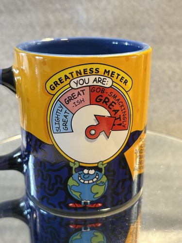 Novelty 40th Birthday Mug - Worlds Greatest 40 Year Old! - Yellow & Blue - 2002 - Picture 6 of 12