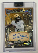 2024 Wild Card 5 Card Draw Shedeur Sanders Auto Card #D 1/1 # 5CDMA-SS
