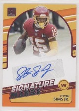 2021 Panini Donruss Signature Marks Steven Sims Jr #SM4 Auto b2g