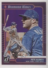 2021 Panini Donruss Diamond Kings Holo Purple Pete Alonso #19 9o3