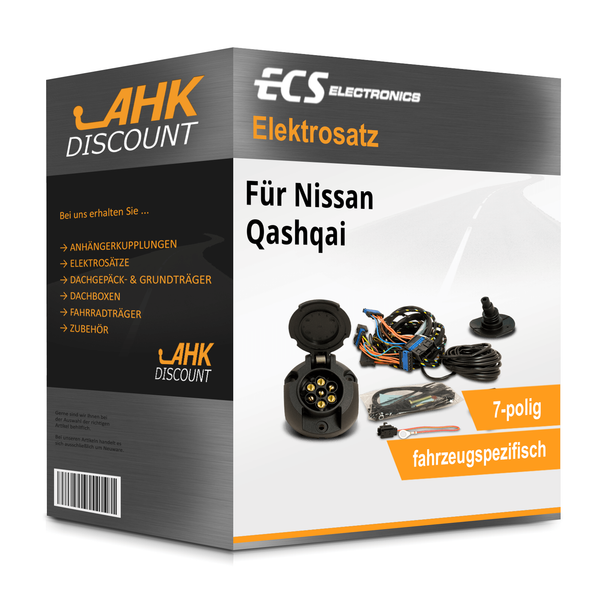 für Nissan Qashqai 04.2021-05.2024 ECS Elektrosatz 7Polig Fahrzeugspezifisch-image