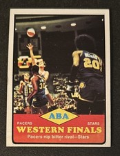 1973-74 Topps ABA Western Finals Pacers vs Stars Basketball Card #206 GD O/C