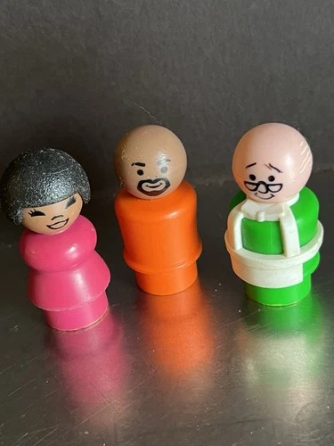 Fisher Price Sesame Street Vintage Figures Set 3 Susan Gordon Mr Hooper