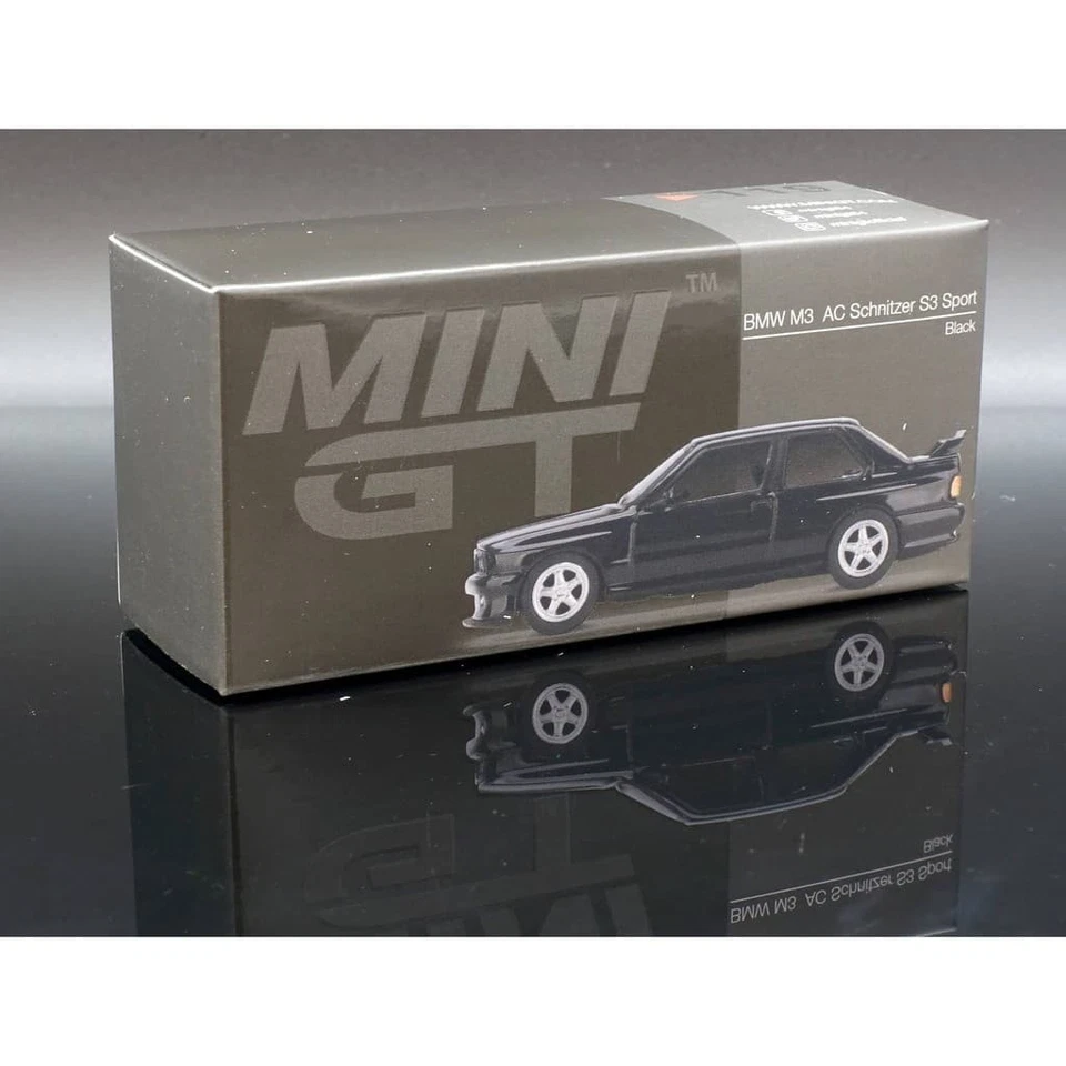 MINI GT BMW M3 E30 AC Schnitzer S3 Sport Negro ~ 1/64 Foto 4 de 4