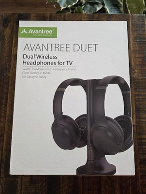 Avantree Duet Dual Wireless Headphones for TV (WSHT-D6129) - Open Box
