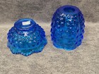 Fenton blue hobnail vintage glass fairy lamp ~ AS-IS tiny chip ~ read and look ~ — photo 9
