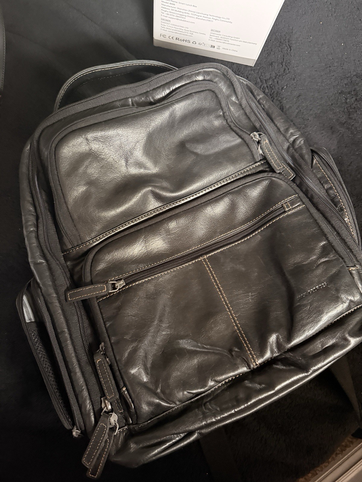 Jack George large Leather Backpack - image 1