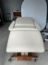 Oak works leather and wood electric massage table Great condition, 3 beds 