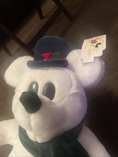 Snow Mickey Mouse Plush Disney Stuffed Animal Walt Disney World White Mickey