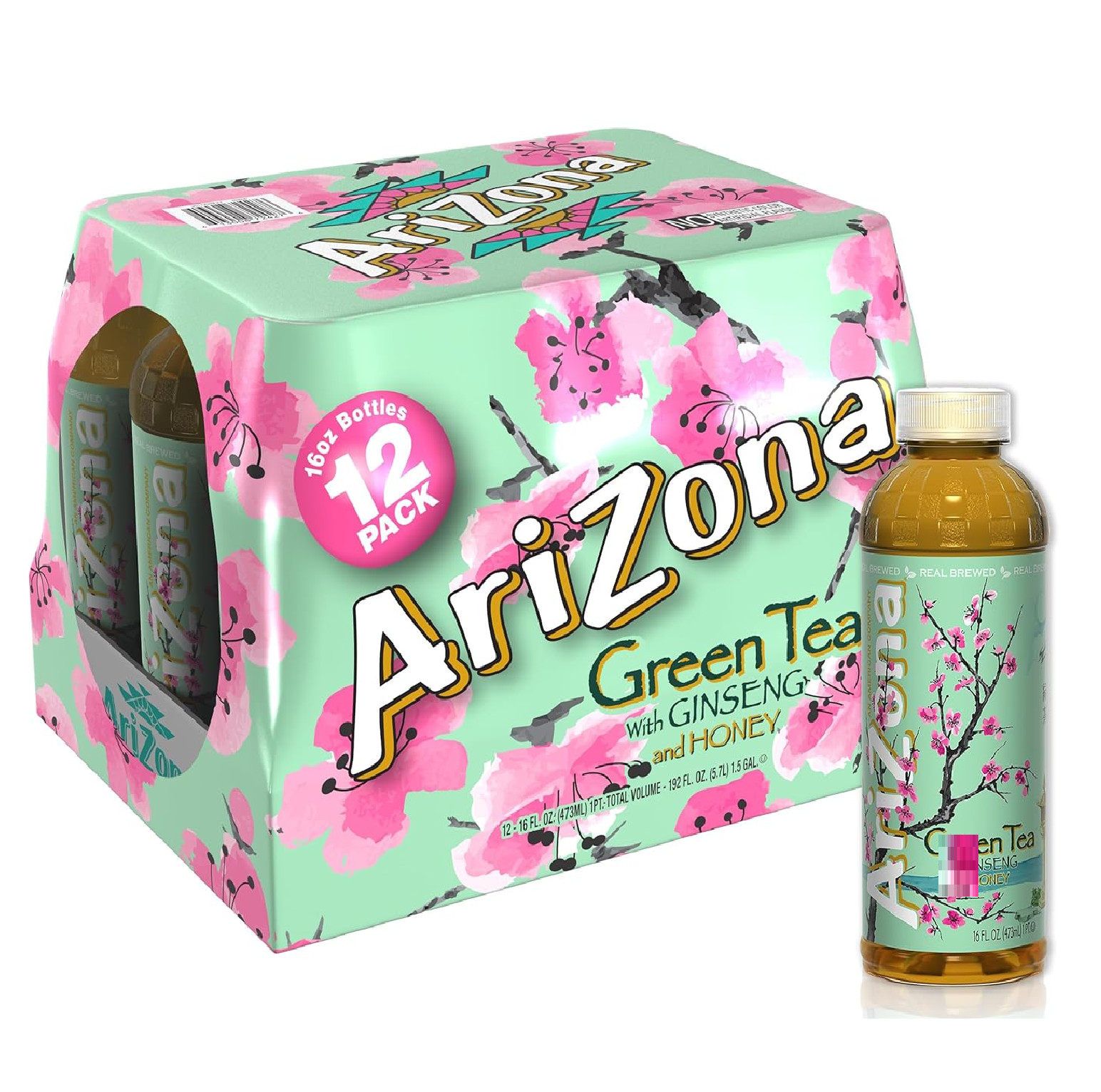 With Ginseng And Honey, 16 Fl Oz (pack Of 12)