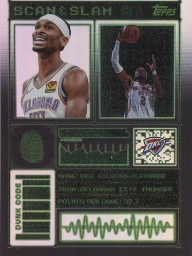 2025-26 Topps Holiday Shai Gilgeous-Alexander #SSB-SGA SSP Cookie