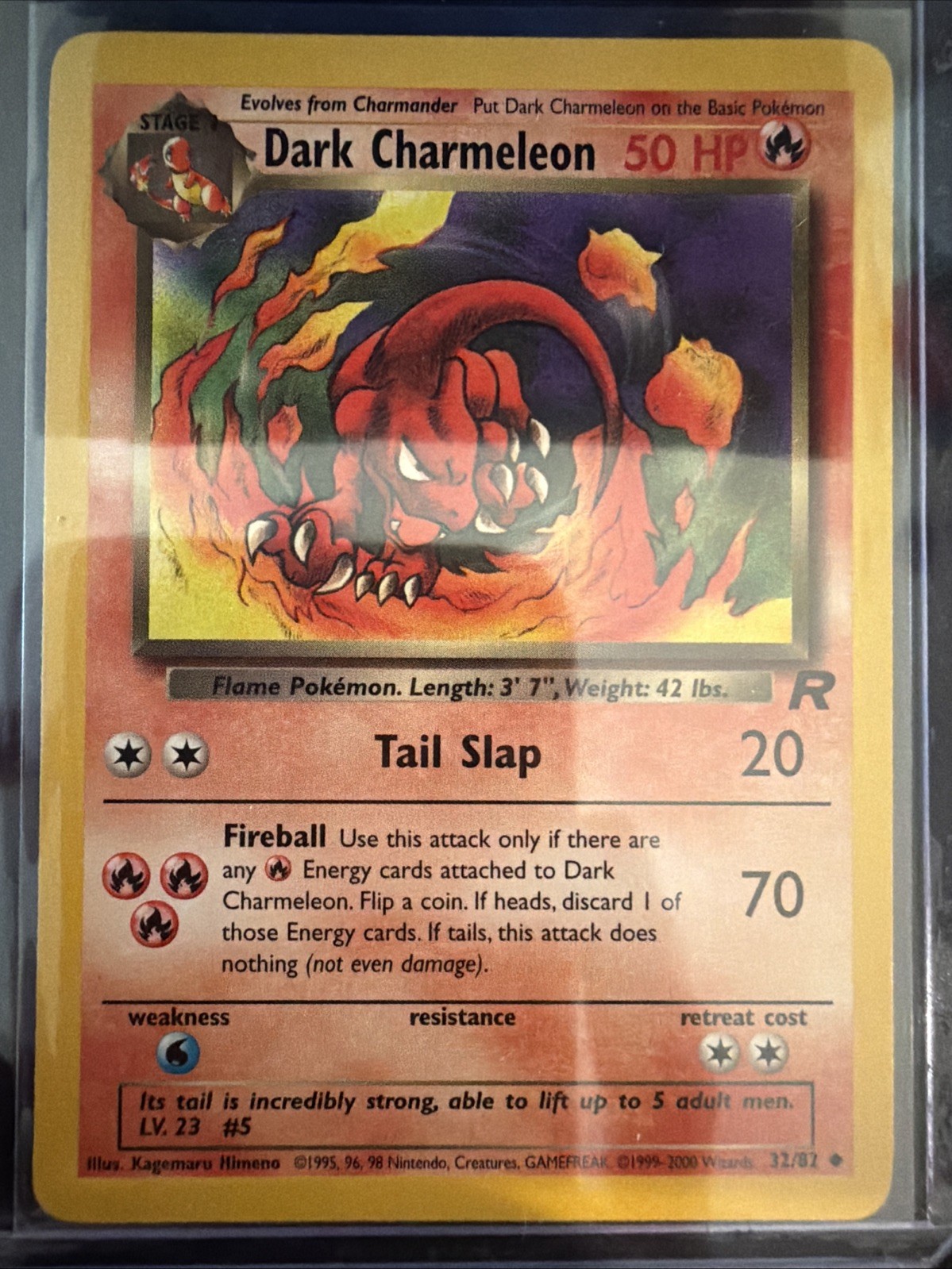 Pokémon Dark Charmeleon TCG Card 32/82 LP Condition