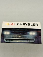 1958 Chrysler Sales Brochure New Yorker Saratoga Windsor Forward Look