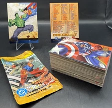 1995 DC VERSUS VS MARVEL COMICS COMPLETE BASE CARD SET OF 100 COMIC CARDS
