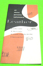 All About Genuine Upholstery Leather Manufacturing Dealership Brochure