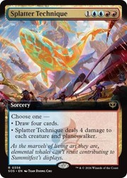 Splatter Technique (Extended Art) [Secrets of Strixhaven] #356 Foil