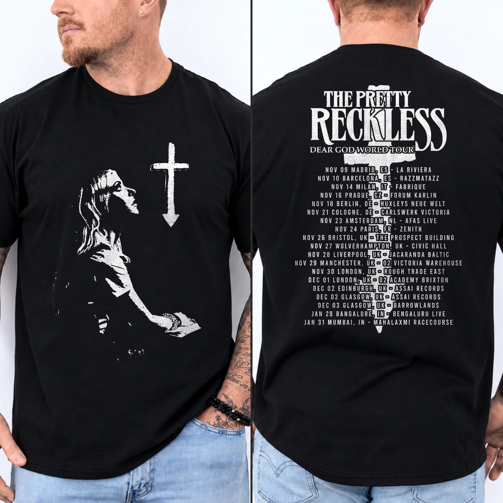 Pretty Reeckless The Pretty Reckless Dear God World Tour 2026 Shirt, the Pretty Reckless ...