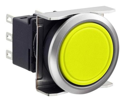 1Pc IDEC LBW6MB-M1T5Y Industrial Pushbutton Switch, LBW Series, 22 mm, SPDT