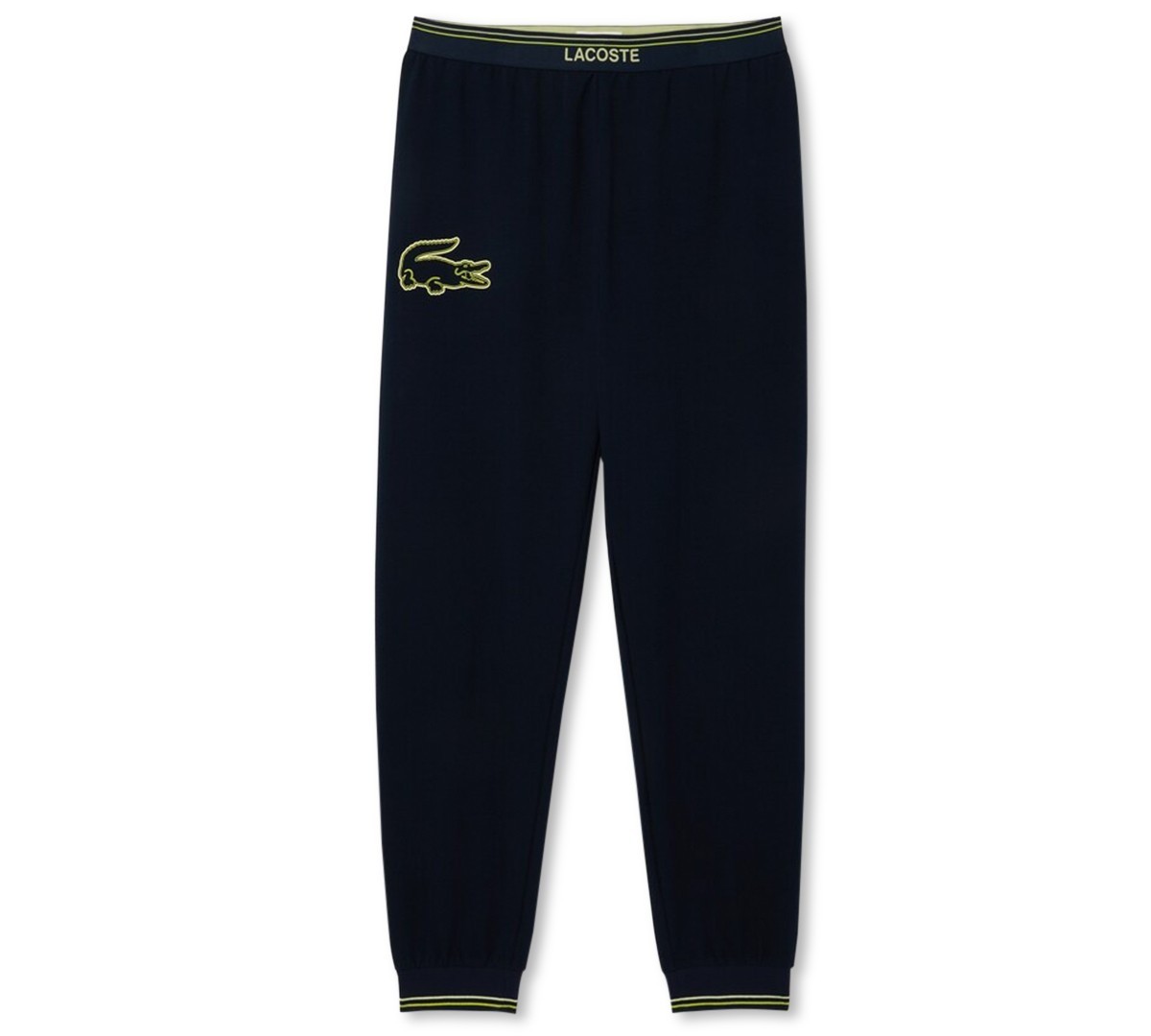 Lacoste Mens Logo Pajama Pants in Navy Blue Size XL 10090₽