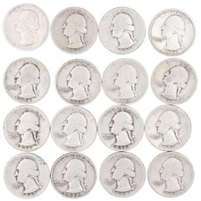 1932 - 1945 George Washington Silver Quarter United States of America Set of 37