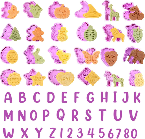 Cookie Cutters,59 Pcs Mini Cookie Cutters,Biscuit Cutter with Animal Cookie C... - Picture 1 of 12