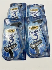 New BIC Comfort 3 Razors - 4 Packs of 4 Shavers Sensitive Skin