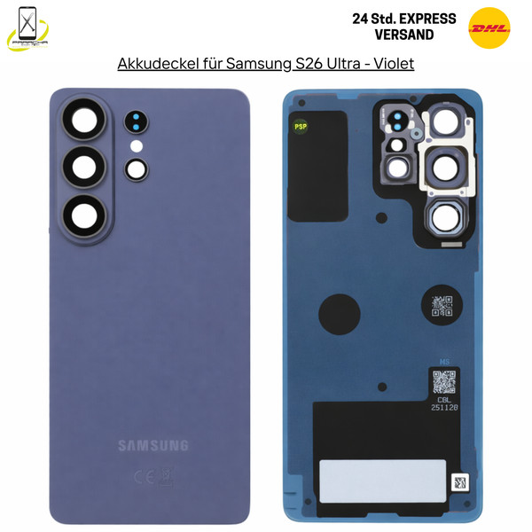 Original Samsung Galaxy S26 Ultra S948B Akkudeckel Backcover RüCkseite Violet-image