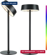 Cordless Lamp, Rechargeable Table Lamp, Battery Operated, RGB Dimmable Touch Con