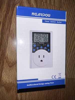 Timer Outlet Nearpow Multifunctional Infinite Cycle Programmable Plug-in Digi...