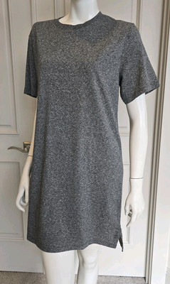 h&m divided t shirt dress Women's Light gray Slit-hem Bodycon Dress