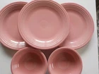 FIESTAWARE -  3 -  10 1/2"   DINNER PLATES   &  2  MATCHING CEREAL BOWLS -   NEW