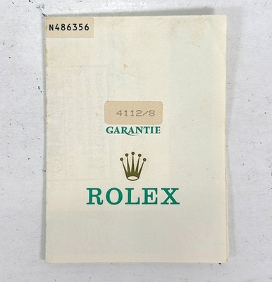 VINTAGE ORIGINAL ROLEX 4112/8 Cellini Watch paper 150 N 1998 260513001eA